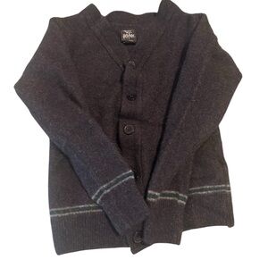 Harry Potter Universal Studios Wool Blend Cardigan Sweater Kids XS Gray.